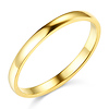 2mm Classic Light Dome Wedding Band - 14K Yellow Gold