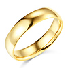 5mm Classic Light Dome Wedding Band - 14K Yellow Gold