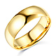 7mm Classic Light Dome Men's Wedding Band - 14K Yellow Gold thumb 0