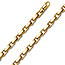5.3mm 14K Yellow Gold Solid Men's Fancy Link Cable Chain 26in