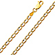 4.2mm 14K Yellow Gold Solid Concave Diamond-Cut Mariner Chain Bracelet - Light 7.5in thumb 0