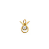 Astrology Sign CZ Zodiac Pendant in 14K Yellow Gold - Taurus