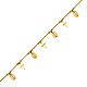 Cross & Our Lady of Guadalupe Medal Charm Bracelet in 14K Yellow Gold Solid thumb 0
