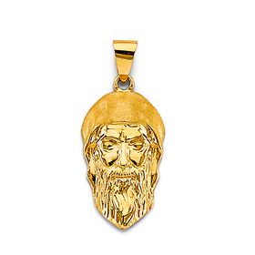 Saint Charbel Pendant in 14K Yellow Gold