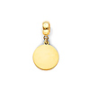 Mini Classic Circle Medal Pendant in 14K Yellow Gold