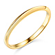 1.5mm Knife-Edge Wedding Band in 14K Yellow Gold Solid thumb 0