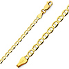 3.5mm 14K Yellow Gold Flat Mariner Link Chain Bracelet 7in thumb 0