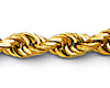 6mm 14K Yellow Gold Solid Men's Diamond-Cut Rope Chain Necklace Heavy 20-26in thumb 1