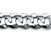 8mm 14K White Gold Men's Concave Curb Cuban Link Chain Necklace thumb 1