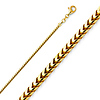 1.5mm 14K Yellow Gold Franco Chain Necklace 16-30in thumb 0