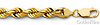8mm 14K Yellow Gold Solid Men's Diamond-Cut Rope Chain Necklace 22-26in thumb 1