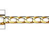 3.5mm 14K Yellow Gold Square Curb Cuban Link Chain Bracelet 7.5in thumb 1