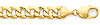 Men's 10mm 14K Yellow Gold Solid Flat Beveled Curb Cuban Link Chain Bracelet 8.5in thumb 1