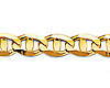 5.3mm 14K Yellow Gold Solid Concave Diamond-Cut Mariner Chain Bracelet - Light 7.5in thumb 1