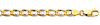 6.3mm 14K Two-Tone Gold Solid Concave Diamond-Cut Mariner Chain Bracelet - Light 8in thumb 1