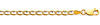 3.5mm 14K Two-Tone Gold Solid Concave Diamond-Cut Mariner Chain Bracelet - Light 7in thumb 1