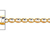 2.9mm 14K Two-Tone Gold Solid Concave Diamond-Cut Mariner Chain Bracelet - Light 7in thumb 1
