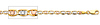 3.2mm 14K Tricolor Gold Solid Heart Star Diamond-Cut Valentino Chain Bracelet 7in thumb 1