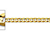 2.5mm 14K Yellow Gold Concave Curb Cuban Link Chain Bracelet 7in thumb 1