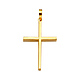 Medium Squared Cross Pendant in 14K Yellow Gold - Classic thumb 1