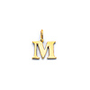 Mini Classic Uppercase Serif Initial Pendant in 14K Yellow Gold thumb 1