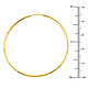 Diamond-Cut Satin Endless Large Hoop Earrings - 14K Yellow Gold 1.5mm x 1.85 inch thumb 1