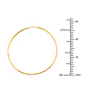 Diamond-Cut Satin Endless Medium Hoop Earrings - 14K Yellow Gold 1.5mm x 1.1 inches thumb 1