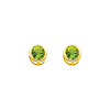 5mm Birthstone Color Round-Cut CZ Stud Earrings in 14K Yellow Gold thumb 0