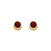 5mm Birthstone Color Round-Cut CZ Stud Earrings in 14K Yellow Gold thumb 0