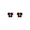 Butterfly Birthstone Color CZ Stud Earrings in 14K Yellow Gold thumb 0