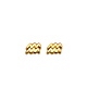 Astrology Sign Zodiac Stud Earrings in 14K Yellow Gold - Aquarius & More thumb 1