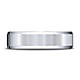 6mm Flat Beveled Satin Center Benchmark Wedding Band in Solid 14K Yellow Gold thumb 1