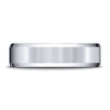 6mm Flat Beveled Satin Center Benchmark Wedding Band in Solid 14K Yellow Gold thumb 1