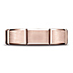 6mm 14K Rose Gold Satin Finished Grooves Benchmark Wedding Band thumb 1