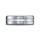 7.5mm Polished Concave Center Satin Benchmark Wedding Band in 14K White Gold thumb 1