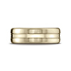 7.5mm Polished Concave Center Satin Benchmark Wedding Band in 14K Yellow Gold thumb 1