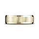 7mm Satin Beveled Euro Shank Wedding Band by Benchmark Rings in 14K Yellow Gold thumb 1