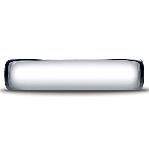 5.5mm Euro Comfort-Fit Flat Classic Wedding Band - 14K, 18K White Gold Slide 1