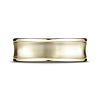 7.5mm 14K Yellow Gold Concave Satin Finish Benchmark Wedding Band thumb 1