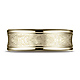 7.5mm 14K Yellow Gold Swirled Finish Benchmark Wedding Band thumb 1