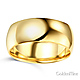 8mm Classic Light Comfort-Fit Dome Men's Wedding Band - 10K, 14K, 18K Yellow Gold thumb 1