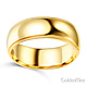 7mm Classic Light Comfort-Fit Dome Milgrain Men's Wedding Band - 14K Yellow Gold thumb 1