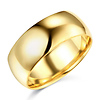 8mm Classic Light Dome Men's Wedding Band - 14K Yellow Gold thumb 0