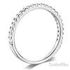 25-Stone Scallop Round-Cut CZ Wedding Band in 14K White Gold thumb 1