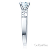 1-CT Round & Baguette-Cut Cubic Zirconia Engagement Ring in 14K White Gold thumb 2