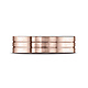 6mm 14K Rose Gold Parallel Grooves Satin Finished Benchmark Wedding Band thumb 2